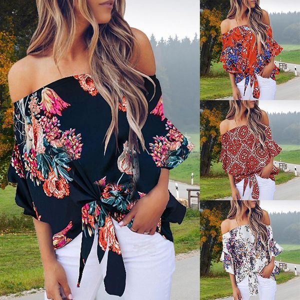 summer blouse women floral printing off shoulder shirt sleeveless loose casual blouse ladies large size, White
summer blouse women floral printing off shoulder shirt sleeveless loose casual blouse ladies large size, White