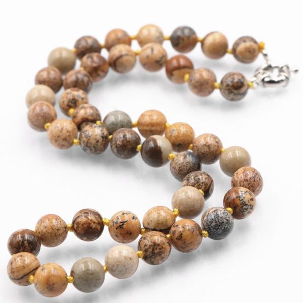 natural dalmation picture stone strand necklace 8 10mm new fashion round beads long chain for women necklaces choker jewels a718, Golden;silver
natural dalmation picture stone strand necklace 8 10mm new fashion round beads long chain for women necklaces choker jewels a718, Golden;silver
