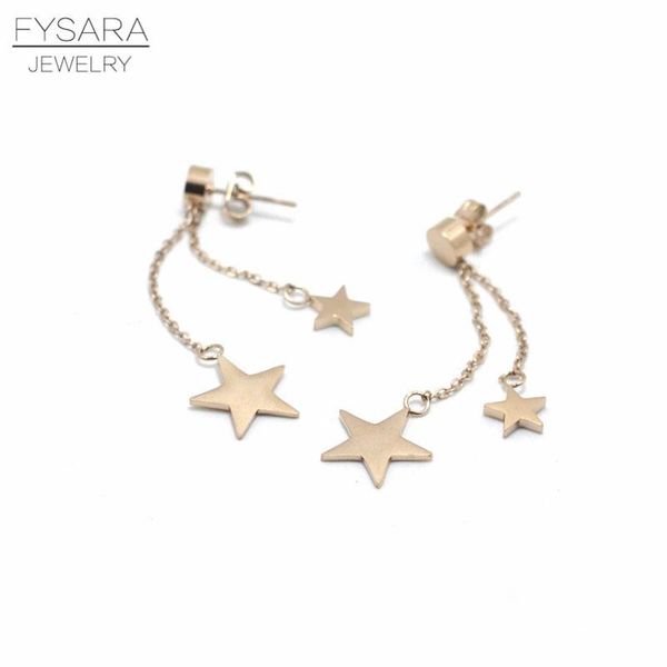 fysara cute two stars long earrings for women jewelry titanium steel rose gold color drop earrings wedding trendy dance earrings wmtjvy, Golden;silver
fysara cute two stars long earrings for women jewelry titanium steel rose gold color drop earrings wedding trendy dance earrings wmtjvy, Golden;silver