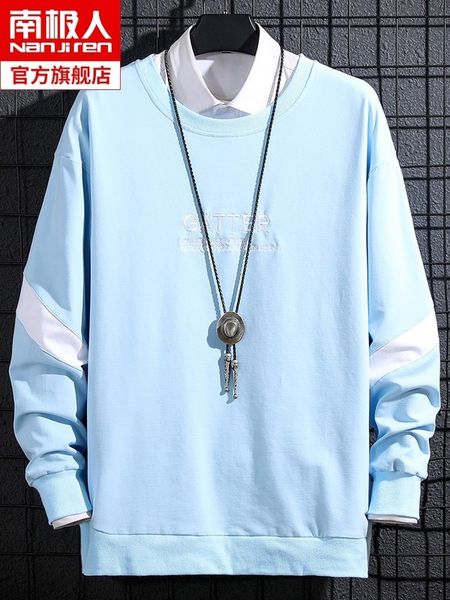 long antarctica men's t-shirt sleeve spring and loose korean trend version autumn casual trend brand sweater bottoming shirt boys
long antarctica men's t-shirt sleeve spring and loose korean trend version autumn casual trend brand sweater bottoming shirt boys