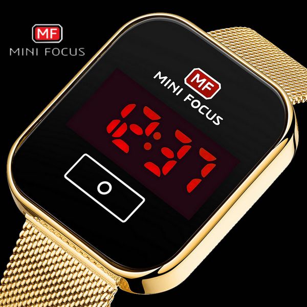 minifocus fashion technology digital clock men smart touch screen watch cool luxury gold mental steel mesh strap watches for man, Slivery;brown
minifocus fashion technology digital clock men smart touch screen watch cool luxury gold mental steel mesh strap watches for man, Slivery;brown