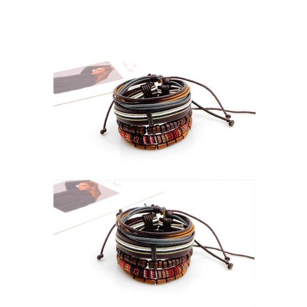 new bracelet five-piece wooden beads wax yarn leather rope woven beading bracelet new jlljgc
new bracelet five-piece wooden beads wax yarn leather rope woven beading bracelet new jlljgc