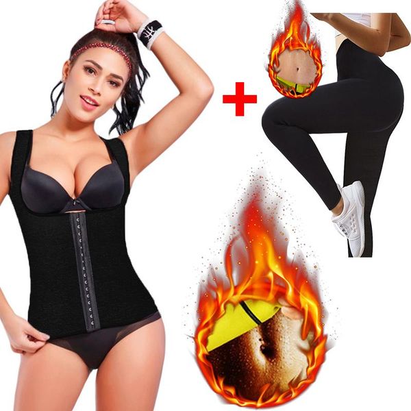 cloud hide neoprene sauna suit thermal shirt + legging women sports set control panties waist trainer warming sweater pants, White;red
cloud hide neoprene sauna suit thermal shirt + legging women sports set control panties waist trainer warming sweater pants, White;red