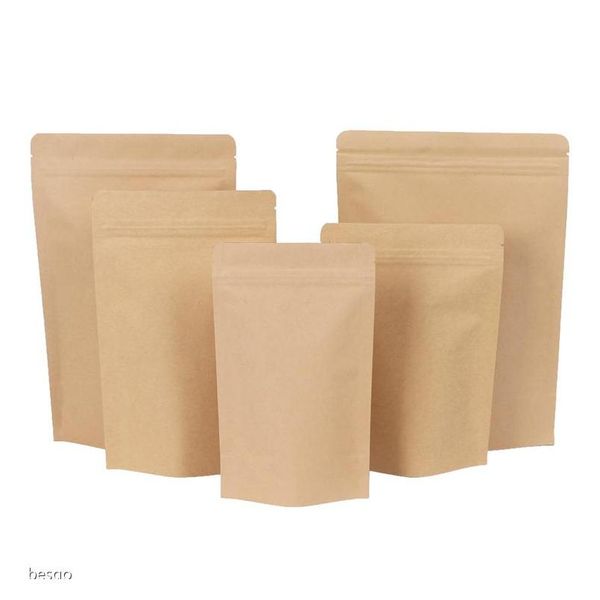 11 sizes brown kraft paper stand-up bags heat sealable resealable zip pouch inner foil food storage packaging bag w wmtcop item_home
11 sizes brown kraft paper stand-up bags heat sealable resealable zip pouch inner foil food storage packaging bag w wmtcop item_home