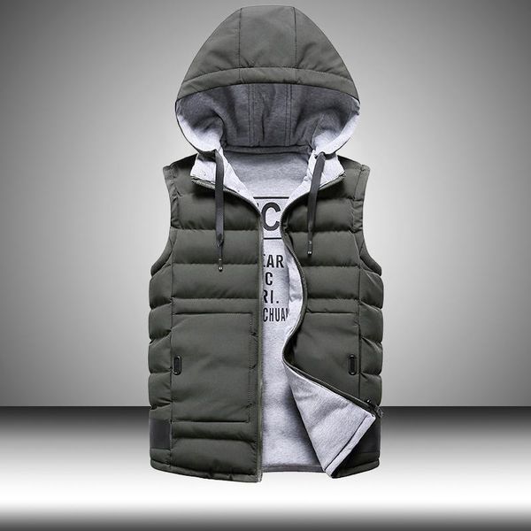 men's down & parkas fashion men clothing vest jacket winter fleece two-sided coat warm and casual hooded sleeveless clothes, Black
men's down & parkas fashion men clothing vest jacket winter fleece two-sided coat warm and casual hooded sleeveless clothes, Black