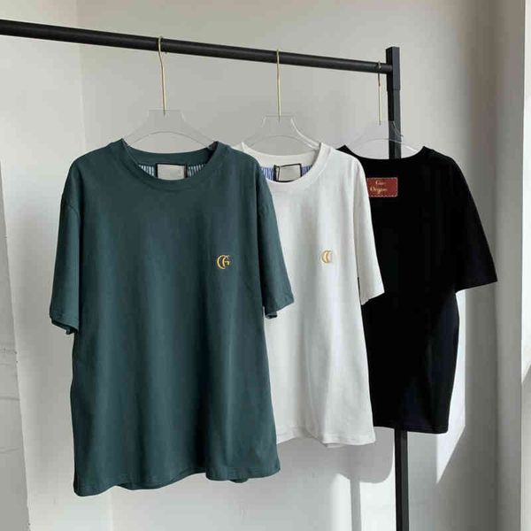 2022 factory wholesale new letter embroidery short sleeve t-shirt women's summer thickened fashion large size lovers casual loose half, White
2022 factory wholesale new letter embroidery short sleeve t-shirt women's summer thickened fashion large size lovers casual loose half, White