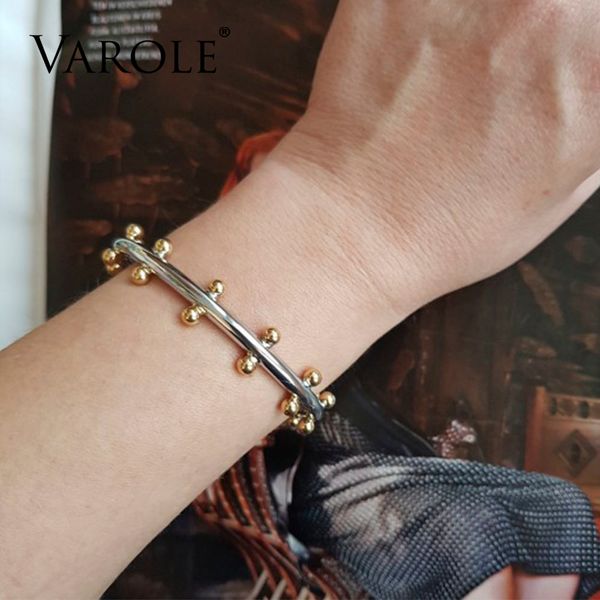 varole noeud armband gold color bracelet manchette bangles metal beads cuff bracelets & bangle for women jewelry pulseiras 201209, Black
varole noeud armband gold color bracelet manchette bangles metal beads cuff bracelets & bangle for women jewelry pulseiras 201209, Black