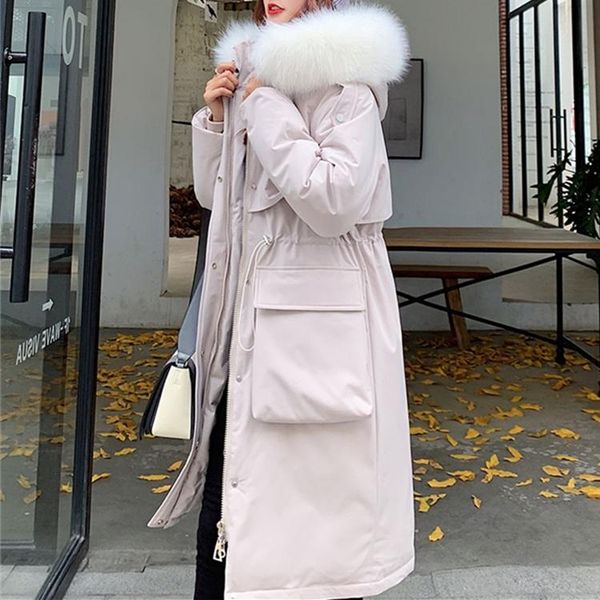 women's down & parkas 2021 autumn witer fashion solid hooded jacket women large fur collar warm thickness padded outwear, Black
women's down & parkas 2021 autumn witer fashion solid hooded jacket women large fur collar warm thickness padded outwear, Black