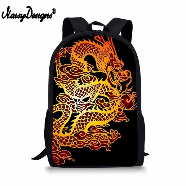 noisydesigns men's school bags with chinese dragon teenager unique backpack kids boys learning essential bagpack organizer t200709
noisydesigns men's school bags with chinese dragon teenager unique backpack kids boys learning essential bagpack organizer t200709