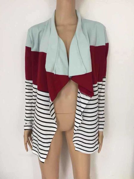 spring sleeve long for casual woman printed irregular female shredded cardigan striped shirt 3ddf, White
spring sleeve long for casual woman printed irregular female shredded cardigan striped shirt 3ddf, White