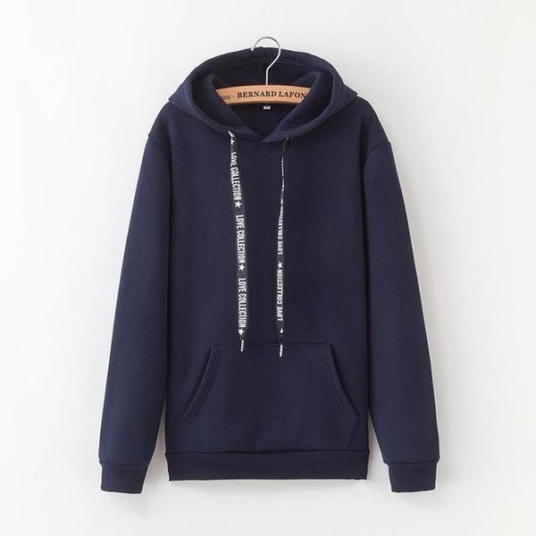 men brand hooded hoodies streetwear hip hop mens hoodies and sweatshirts solid, Black