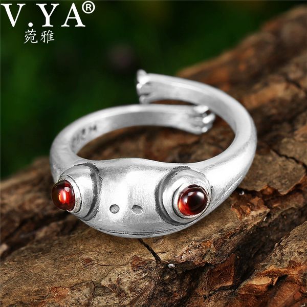 v.ya fashion 925 sterling silver garnet rings for women lady cute animal frog ring adjustable silver jewelry z1121, Golden;silver
v.ya fashion 925 sterling silver garnet rings for women lady cute animal frog ring adjustable silver jewelry z1121, Golden;silver