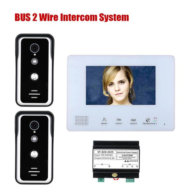 video door phones 7 inch bus 2 wire phone intercom systems for home 2-doorbell camera 1/2/3-monitor night vision
video door phones 7 inch bus 2 wire phone intercom systems for home 2-doorbell camera 1/2/3-monitor night vision