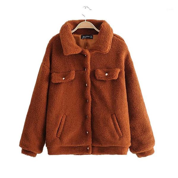 women's jackets casual faux fur coat female jacket autumn winter warm soft baseball woman plush lapel sweatshirt female1, Black;brown
women's jackets casual faux fur coat female jacket autumn winter warm soft baseball woman plush lapel sweatshirt female1, Black;brown
