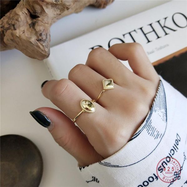 cluster rings 925 sterling silver punk hip-hop geometric ring for women fashion trend casual jewelry accessories girlfriend gift, Golden;silver
cluster rings 925 sterling silver punk hip-hop geometric ring for women fashion trend casual jewelry accessories girlfriend gift, Golden;silver