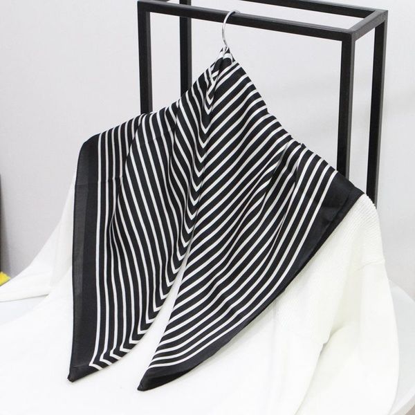 70*70cm small shawls wraps silk satin neck scarf for women fashion striped print headband bag scarfs female bandana head scarves, Blue;gray
70*70cm small shawls wraps silk satin neck scarf for women fashion striped print headband bag scarfs female bandana head scarves, Blue;gray