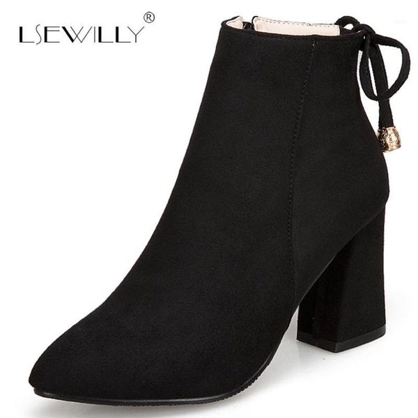 lsewilly fashion women boots pointed toe square heels autumn short plush ankle boots for women ladies shoes plus size 35-50 s6321, Black
lsewilly fashion women boots pointed toe square heels autumn short plush ankle boots for women ladies shoes plus size 35-50 s6321, Black