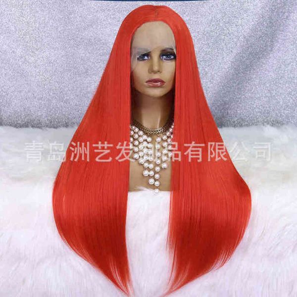 orange long straight wig female popular hand woven silk front lace chemical fiber heaear, Black;brown
orange long straight wig female popular hand woven silk front lace chemical fiber heaear, Black;brown