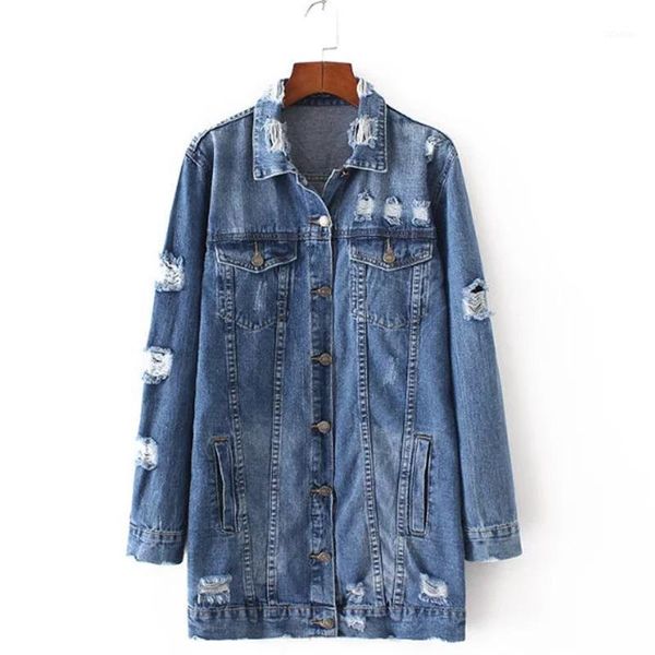 women's jackets spring autumn denim coat jean women hole boyfriend style long sleeve vintage jacket loose c0101, Black;brown
women's jackets spring autumn denim coat jean women hole boyfriend style long sleeve vintage jacket loose c0101, Black;brown