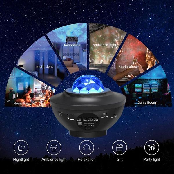 portable speakers children's led starry sky projector night light galaxy sea wave with music bluetooth speaker
portable speakers children's led starry sky projector night light galaxy sea wave with music bluetooth speaker