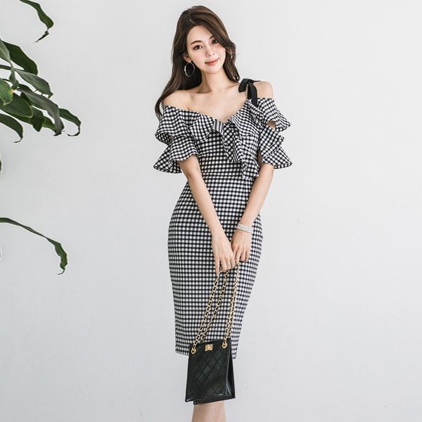 2021 New Vintage Pliad Young Female Summer Elegant Celebrity Off the Shoulder Dressed Sexy with Cleavage Treliza Dress NXR2, Black;gray
2021 New Vintage Pliad Young Female Summer Elegant Celebrity Off the Shoulder Dressed Sexy with Cleavage Treliza Dress NXR2, Black;gray