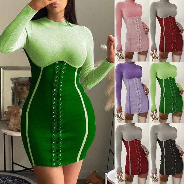fashion women patchwork office dress women bandage drawstring mini high waist bodycon dress elegant party spring, Black;gray
fashion women patchwork office dress women bandage drawstring mini high waist bodycon dress elegant party spring, Black;gray
