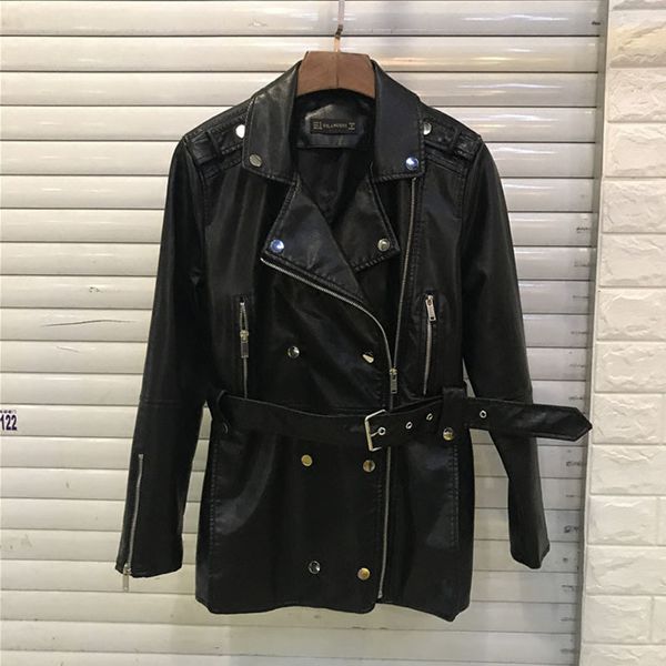 2021 new autumn for women of the plutonium soft turndown leather jacket collar black female thin 28xd
2021 new autumn for women of the plutonium soft turndown leather jacket collar black female thin 28xd