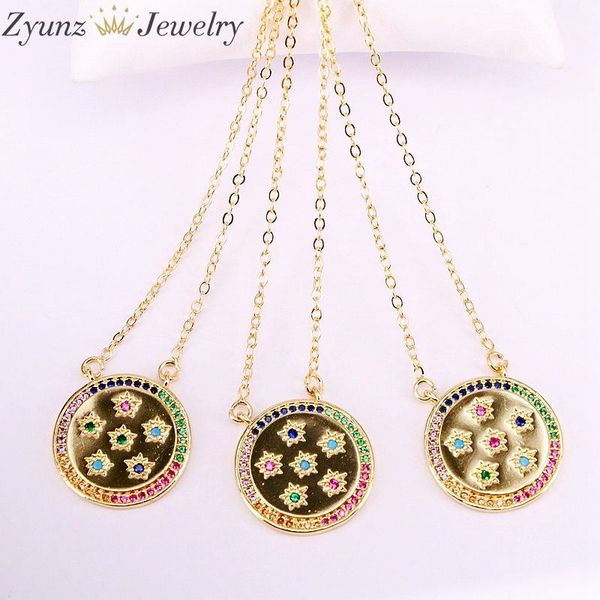10pcs, multi cz micro paved crystal zirconia fashion rainbow colorful cz gold color round pendant necklaces for women jewelry, Silver
10pcs, multi cz micro paved crystal zirconia fashion rainbow colorful cz gold color round pendant necklaces for women jewelry, Silver