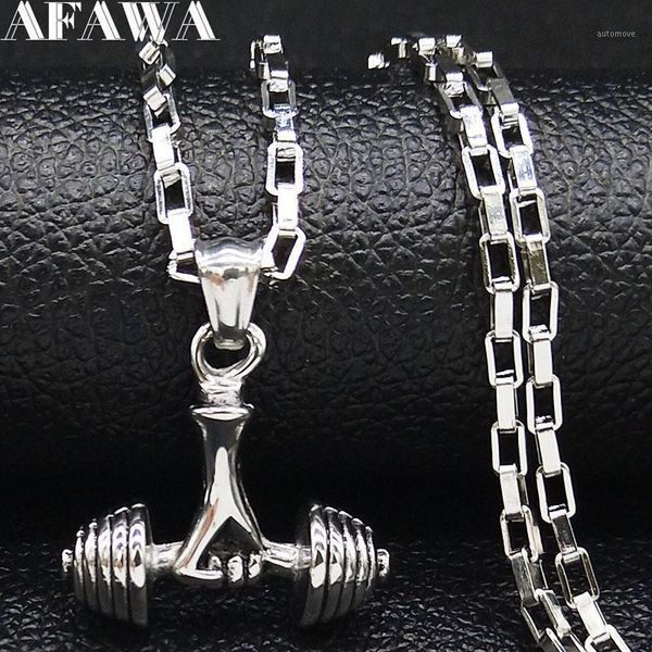 2020 fashion dumbbell stainless steel necklaces men silver color long statement necklace jewelry acero inoxidable joyeria n190741
2020 fashion dumbbell stainless steel necklaces men silver color long statement necklace jewelry acero inoxidable joyeria n190741