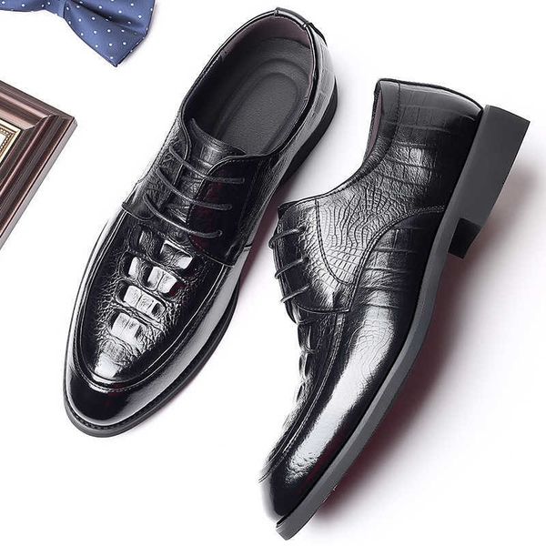 new layer cowhide dress leather shoes men's leather pointed derby men's shoes brand business men's shoes, Black
new layer cowhide dress leather shoes men's leather pointed derby men's shoes brand business men's shoes, Black