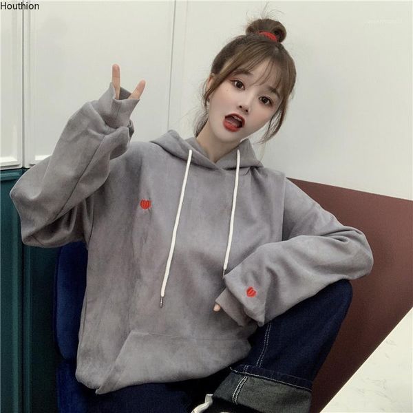 women's sweaters houthion women's sweater the fashion temperament casual loose all-match hooded collar love embroidery long sleeve, White;black
women's sweaters houthion women's sweater the fashion temperament casual loose all-match hooded collar love embroidery long sleeve, White;black