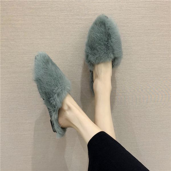 fur shoes woman's slippers pointed toe slides mules for women 2020 flock fashion plush new flat luxury rubber basic rome with x1020, Black
fur shoes woman's slippers pointed toe slides mules for women 2020 flock fashion plush new flat luxury rubber basic rome with x1020, Black