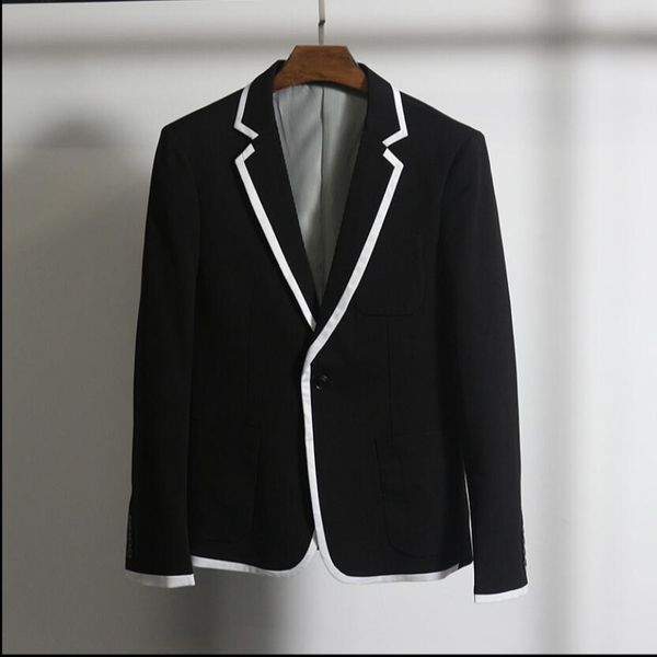 2020 white little men's jacket thin version the fine black and male section sewing suit m-3xl ttfr, White;black
2020 white little men's jacket thin version the fine black and male section sewing suit m-3xl ttfr, White;black