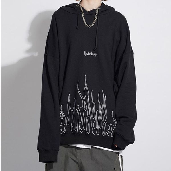 ewq / men and women's wear tide sweatwear 2020 autumn new hoodies loose high street embroidery flame pullover sweatshirt 9y11031, Black
ewq / men and women's wear tide sweatwear 2020 autumn new hoodies loose high street embroidery flame pullover sweatshirt 9y11031, Black