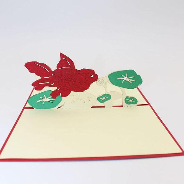 greeting cards creative 3d handmade personalized fish and lotus wish card for year
greeting cards creative 3d handmade personalized fish and lotus wish card for year