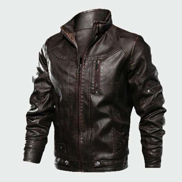 men's jackets isurvivor 2021 men leather pu motorcycle coat male spring autumn casual zippper coats slim fit hombre, Black;brown
men's jackets isurvivor 2021 men leather pu motorcycle coat male spring autumn casual zippper coats slim fit hombre, Black;brown