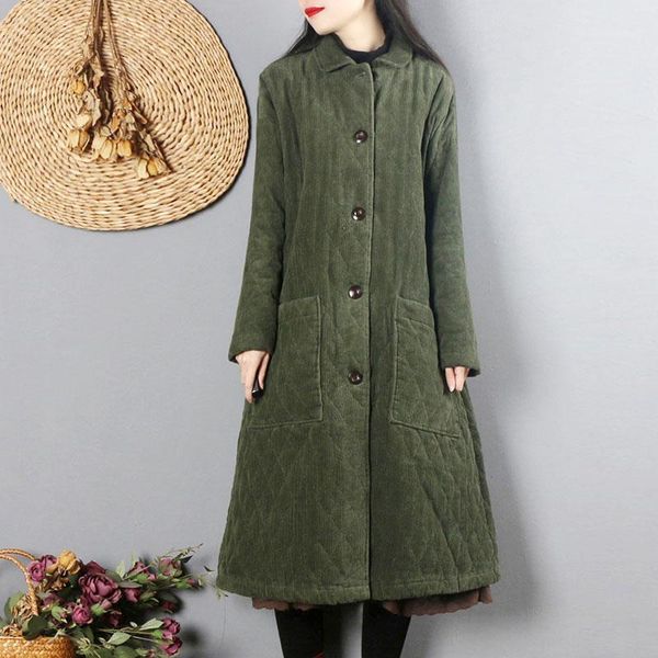 women's down & parkas women 2021 winter vintage cotton padded outerwear lady warm thicked mid-long female casual loose plus size coats, Black
women's down & parkas women 2021 winter vintage cotton padded outerwear lady warm thicked mid-long female casual loose plus size coats, Black