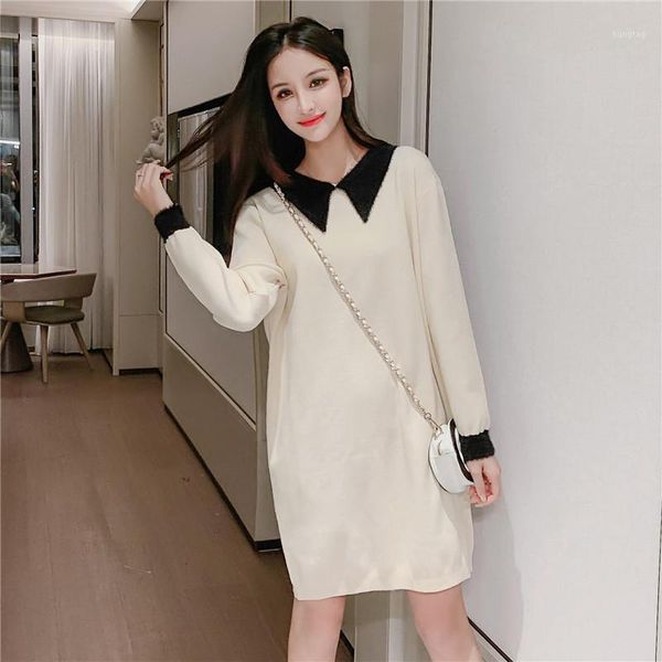 coigarsam 4xl plus size knitting women dress spring dresses rice white light coffee color g9211, Black;gray
coigarsam 4xl plus size knitting women dress spring dresses rice white light coffee color g9211, Black;gray