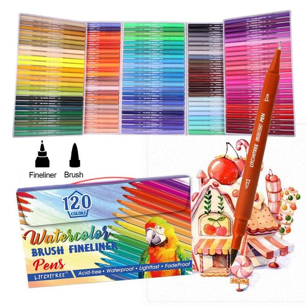 120 color markers fineliner pens colouring pens brush tip art markers for kids and adults colouring sketching painting h wmtzhy, Black;red
120 color markers fineliner pens colouring pens brush tip art markers for kids and adults colouring sketching painting h wmtzhy, Black;red