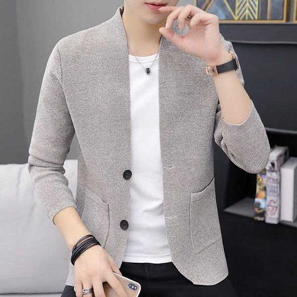 men's sweaters knitted cardigan thin autumn korean fashion slim sweater coat button outer wear, White;black
men's sweaters knitted cardigan thin autumn korean fashion slim sweater coat button outer wear, White;black