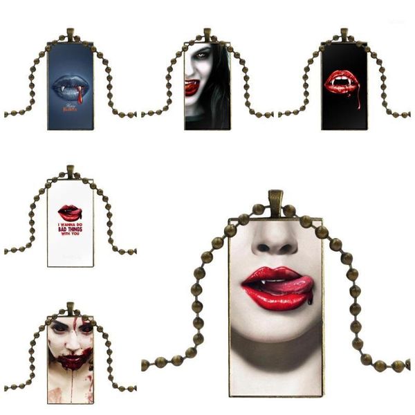 blood vampire lips fashion glass cabochon pendant necklace with women bronze plated statement jewelry for child1, Silver
blood vampire lips fashion glass cabochon pendant necklace with women bronze plated statement jewelry for child1, Silver