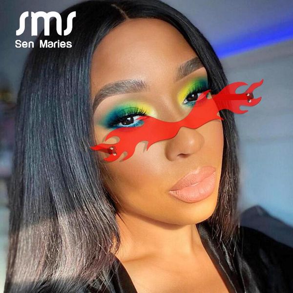 sunglasses personality fire flame men women small frame colorful rimless sun glasses eyewear female shades uv400, White;black
sunglasses personality fire flame men women small frame colorful rimless sun glasses eyewear female shades uv400, White;black