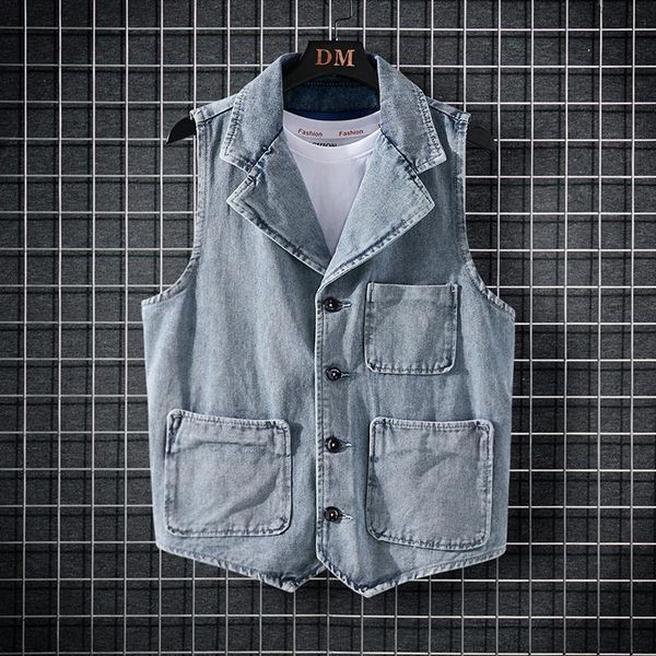 men's vests men suit waistcoat gentlemen leisure sleeveless punk jacket hombre british fashion vest ly designer casual denim, Black;white
men's vests men suit waistcoat gentlemen leisure sleeveless punk jacket hombre british fashion vest ly designer casual denim, Black;white