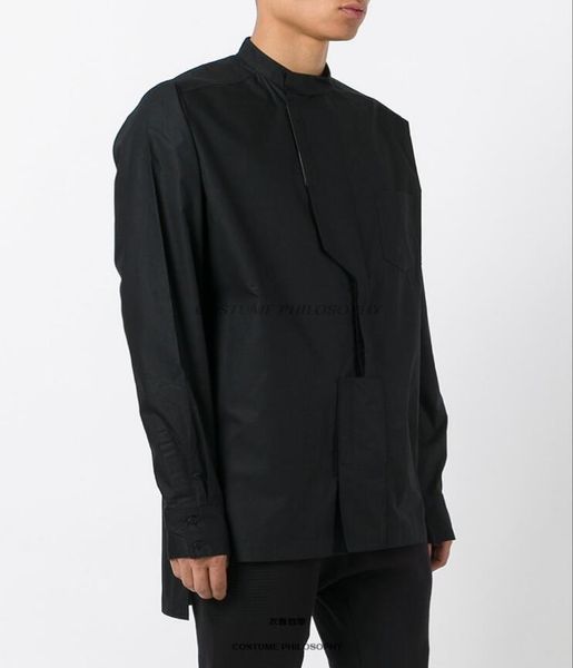 2020 single-breasted men's gothic collar long sleeve irregular shirt asymmetry black stage attire s-6xl gbiw, White;black
2020 single-breasted men's gothic collar long sleeve irregular shirt asymmetry black stage attire s-6xl gbiw, White;black