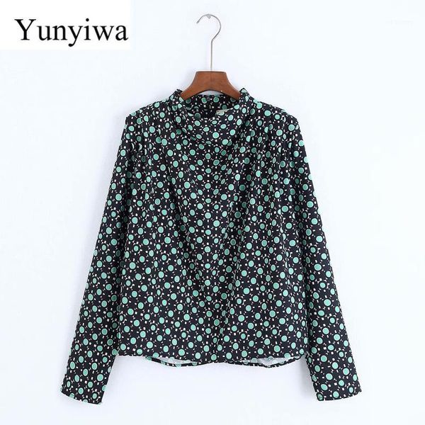 women's blouses & shirts 2021 women's green printed long sleeve shirt womens blouse turtleneck clothes blusas camisas mujer1, White
women's blouses & shirts 2021 women's green printed long sleeve shirt womens blouse turtleneck clothes blusas camisas mujer1, White