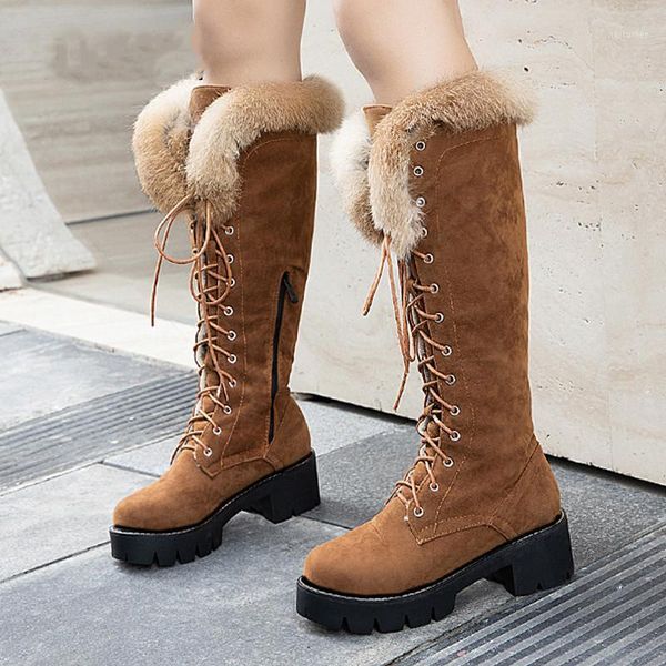 woman fur warm plush 2020 winter new female shoes lace-up faux fur suede snow boots high women's shoes1, Black
woman fur warm plush 2020 winter new female shoes lace-up faux fur suede snow boots high women's shoes1, Black