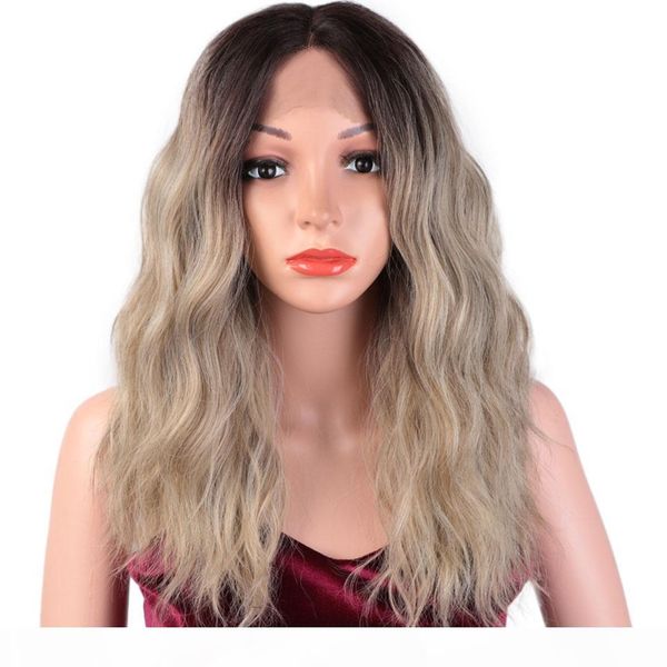 i's a wig short water wave lace front wigs ombre blonde synthetic lace wigs for women middle part nature daily trendy wigs, Black
i's a wig short water wave lace front wigs ombre blonde synthetic lace wigs for women middle part nature daily trendy wigs, Black