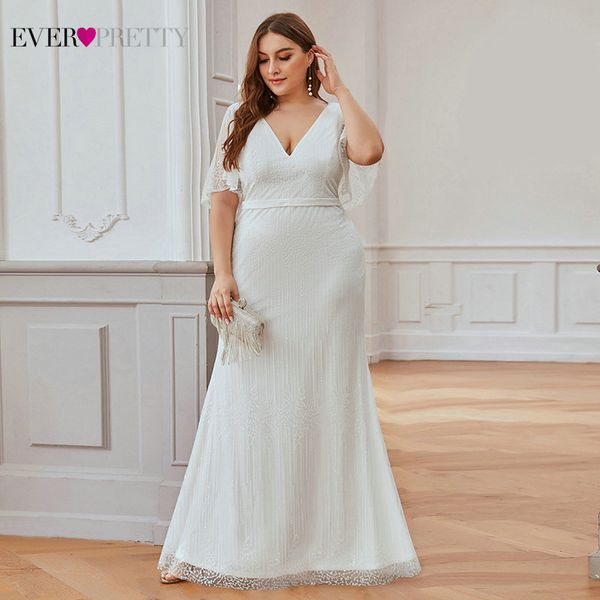 plus size evening dresses ever pretty mermaid sequined deep v-neck ruffles sleeve sparkle formal party dresses abendkleider lj201119, White;black
plus size evening dresses ever pretty mermaid sequined deep v-neck ruffles sleeve sparkle formal party dresses abendkleider lj201119, White;black