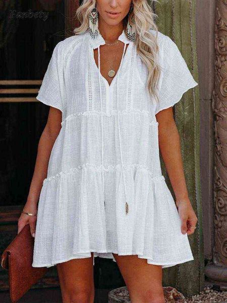 2022 summer cotton linen dress women casual loose v-neck tassel drawstring mini dresses lady elegant solid commute dress mujers y220214, Black;gray
2022 summer cotton linen dress women casual loose v-neck tassel drawstring mini dresses lady elegant solid commute dress mujers y220214, Black;gray