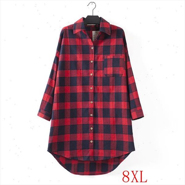 plus size plaid shirt 4xl 5xl 6xl 7xl 8xl bust 140cm plus size fashion women lapel long sleeve plaid front short back, White
plus size plaid shirt 4xl 5xl 6xl 7xl 8xl bust 140cm plus size fashion women lapel long sleeve plaid front short back, White